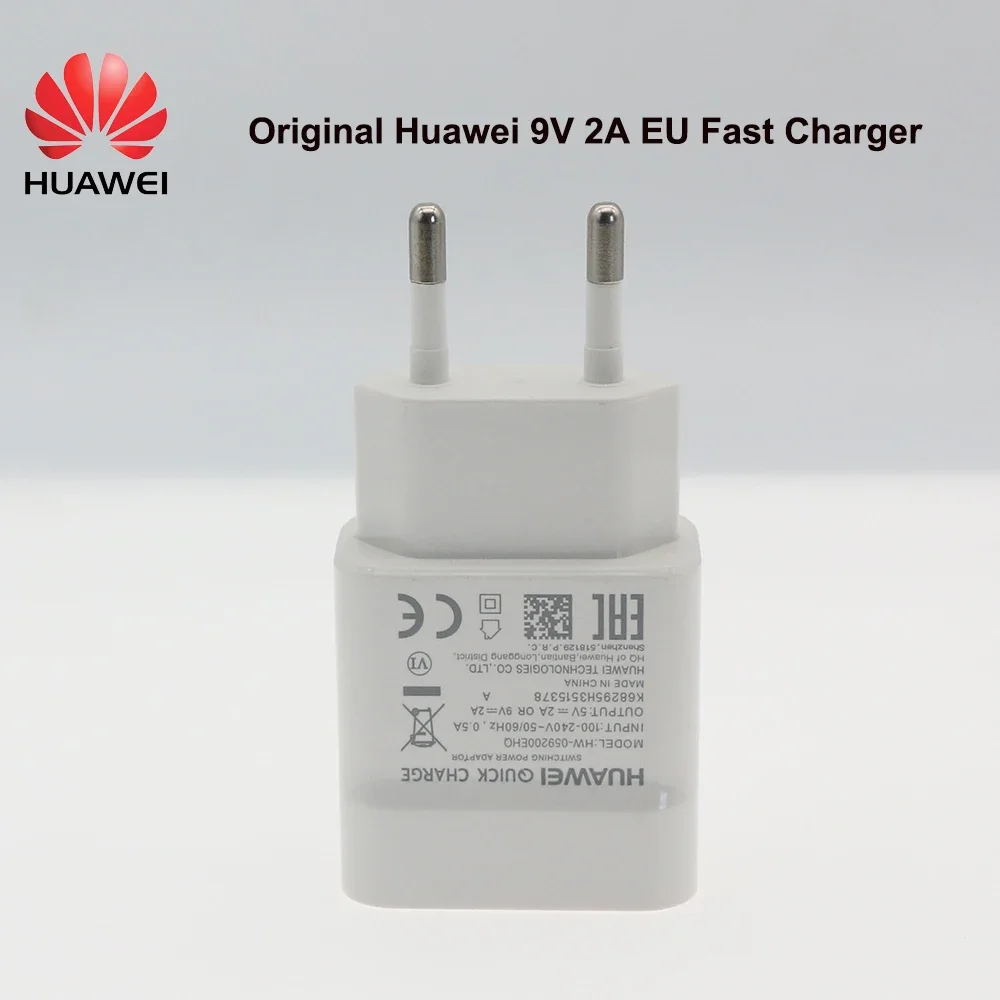 Original Huawei P30 Lite 9V/2A EU Power Adapter Fast Charger Micro USB Data Cable For P30 Pro P20 Lite Y9 Prime 2019 Nova 3 3i 4