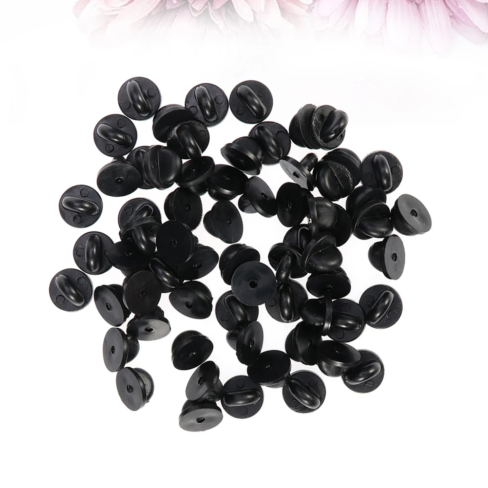 

200Pcs Clutch Pin Backs Plastic PVC Replacement Caps for Lapel Pins Tie Tacks Jewelry Making Craft Projects Home Shop Use 11x7mm