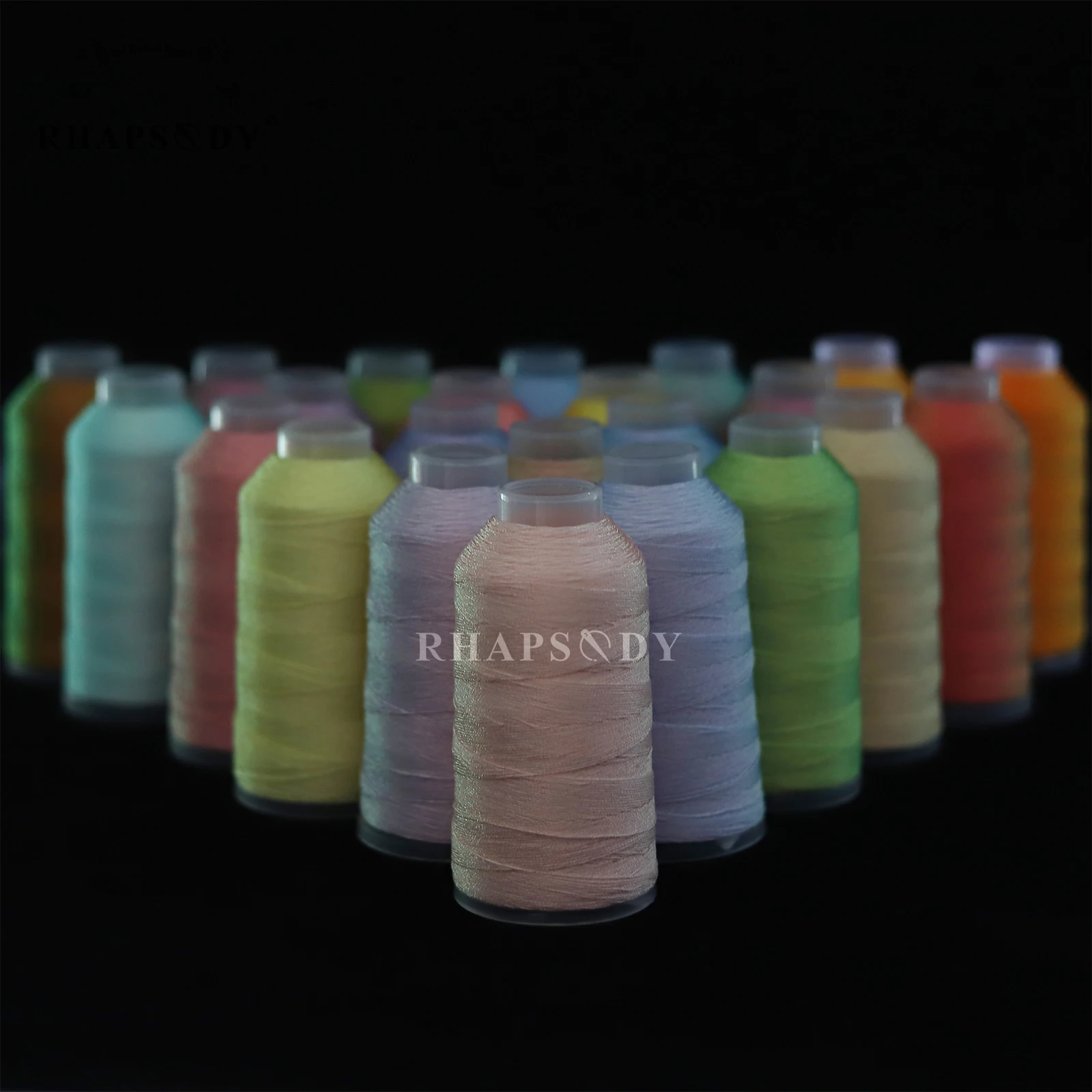 Rhapsody 6-fädiges Super-Chamäleon-Regenbogenfaden Metallic 150D zum Häkeln, Weben, Armbandmachen, Nähen, Zopfmuster 23 Farben Av – Detail 2