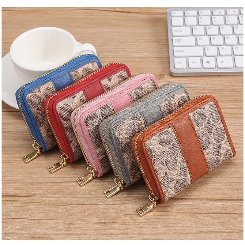 NEW Womens Wallet Organ Card Bag Coin Purse Multi-card Large Capacity Women\'s Card Bag Zipper Bank Card Clip Clutch Bag