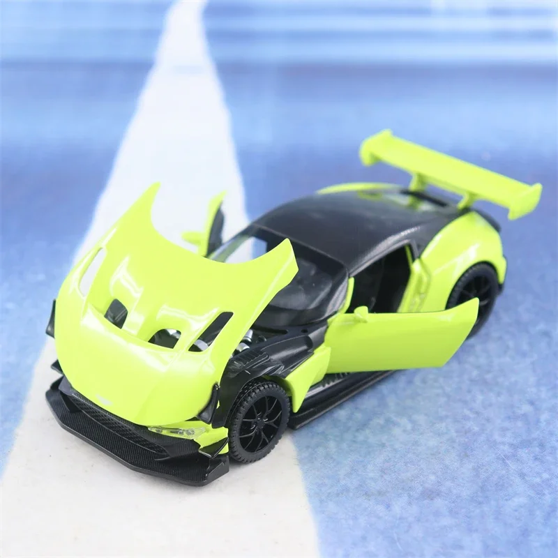 1:32 Aston Martin VULCAN sports car Simulation Diecast Metal Alloy Model car Sound Light Pull Back Collection Kids Toy Gifts X53