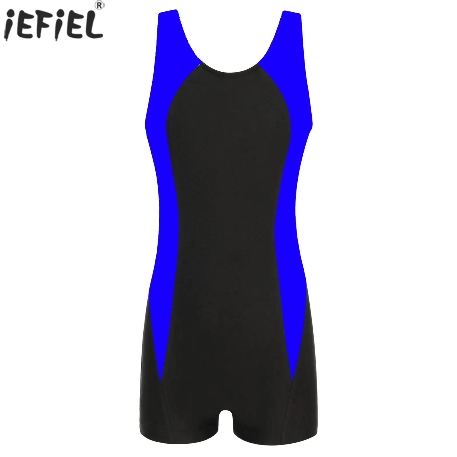 

Kids Girls Boys One-piece Rash Guard Swimsuit Sleeveless Keyhole Back Print Swimwear Shorty Wetsuits Beach Surfing Bathing Suits