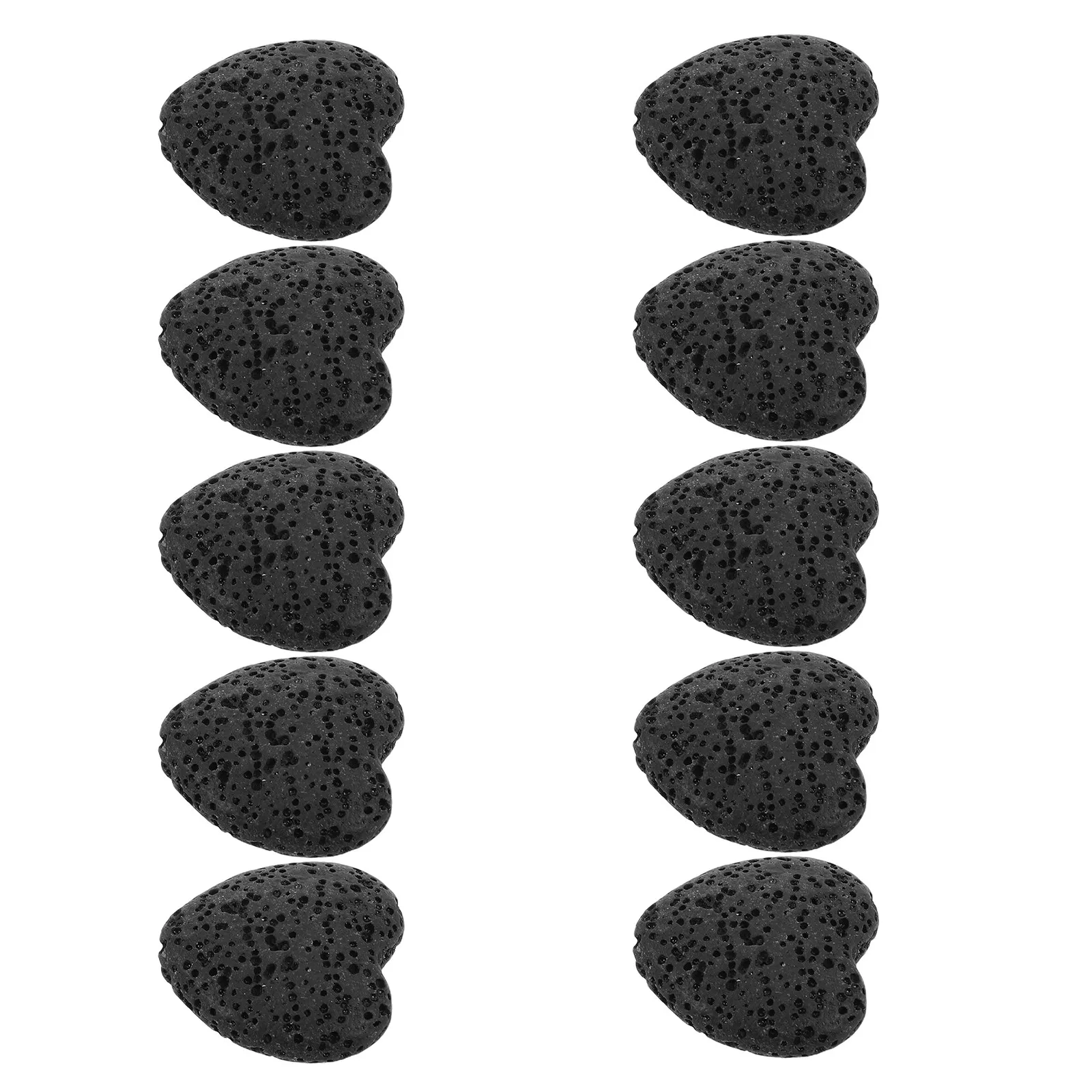 

10Pcs Heart Shape Natural Lava Rock Essential Oil Diffuser Stones Small Scent Beads Fireless Aroma Diffuser Safe Home Decor