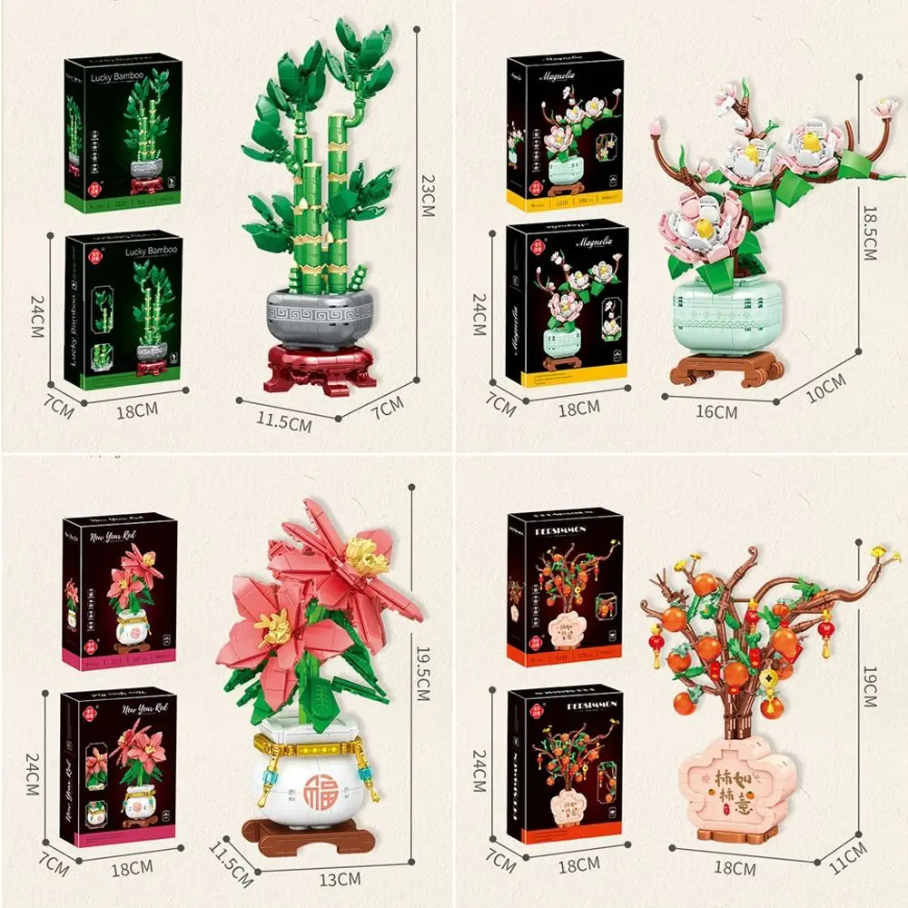 Kunststoff Künstliche Blumen Bausteine Desktop Ornamente Hause Dekoration Bonsai Montage Modell Block DIY