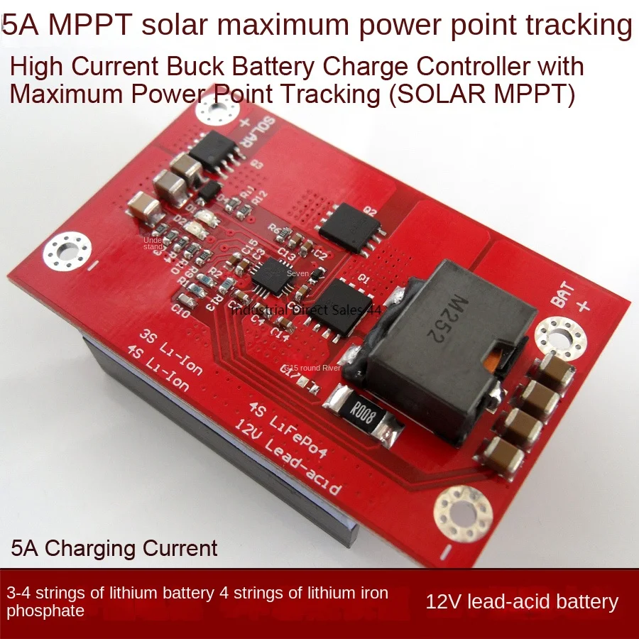 3-4 series lithium batteries 11.1V 12V solar MPPT controller BQ24650 charger surpasses CN3722