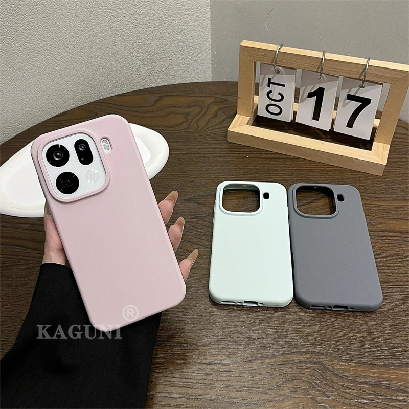 حافظة لهاتف اوبو فايند X9 برو فاخرة من السيليكون الناعم السائل ملمس مريح مدمج في غطاء خلفي متدفق لمصد Find X 9 X9Pro 5G #1