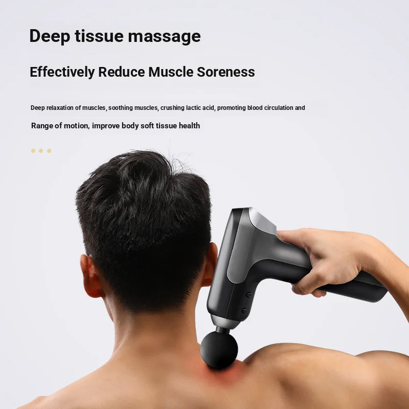 Portable Mini Massage Gun for Muscle Relaxation | Pocket-Sized Deep Tissue Massager, Type-C Rechargeable, Ultra-Lightweight.