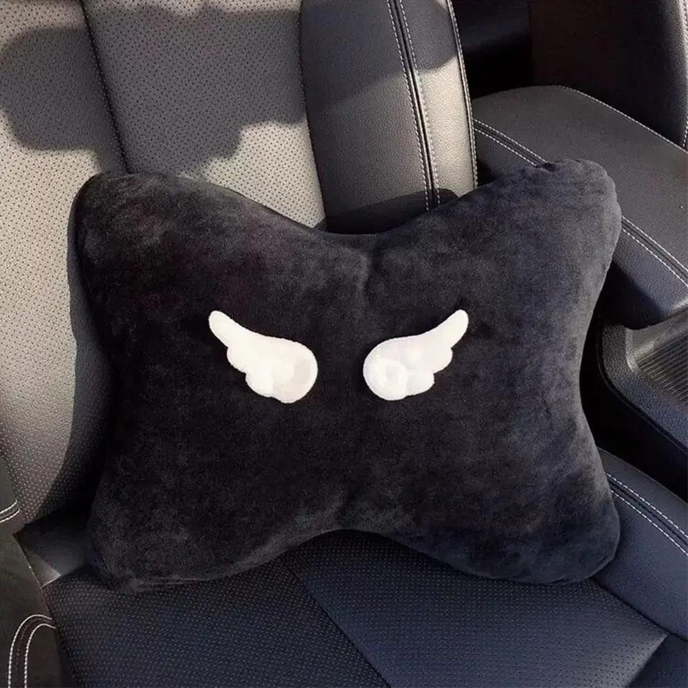 Fashion Cute wing Car Neck Pillow Creative Car Headrest Neck Protection Pillow Soft Comfortable Pillow Women Car Accessories