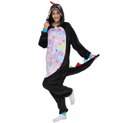 Dragon Onesie Adult Women Animal Dinosaur Onepiece Pajamas Cosplay Suit Halloween Christmas Winter Warm Soft Jumpsuit Sleepwear