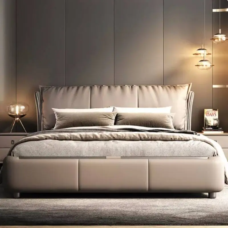 Luxury Accessories Bed Drawers Storage Grounded Style Double Sets Frames Bed Solid Household Wood Camas De Casal Furniture Home