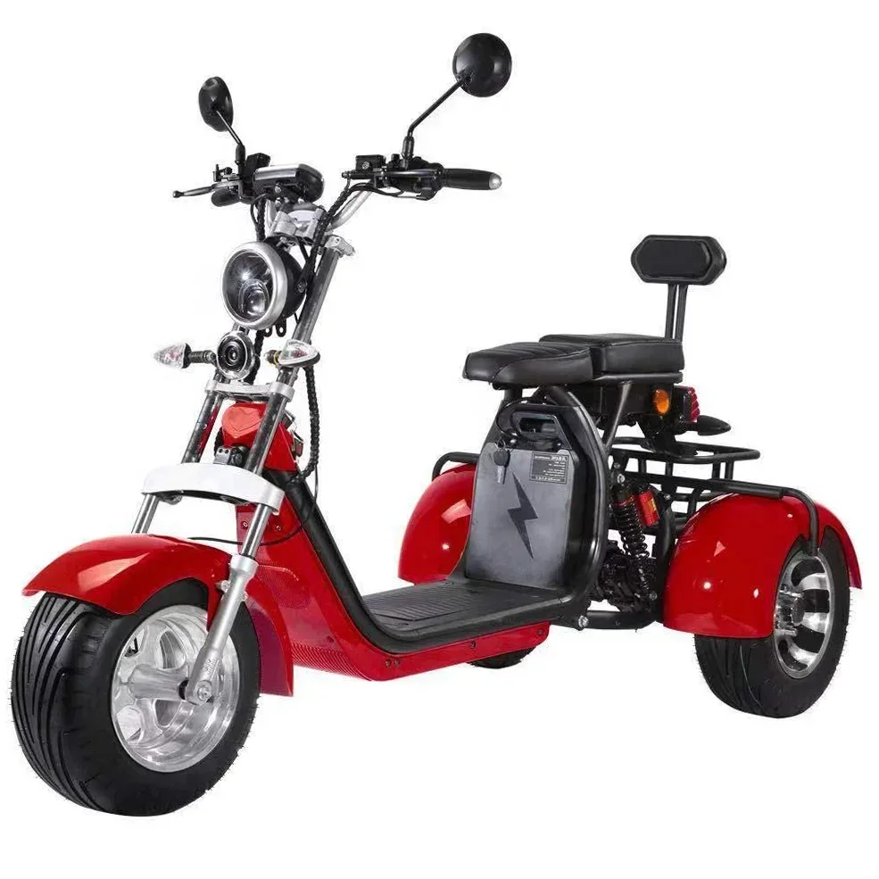 High Speed Scooter 2000w Scooters Tricycle Citycoco Lithium Battery 60v 20ah 30ah 40ah Electric Vehicle Tricycle Citycoco EEC