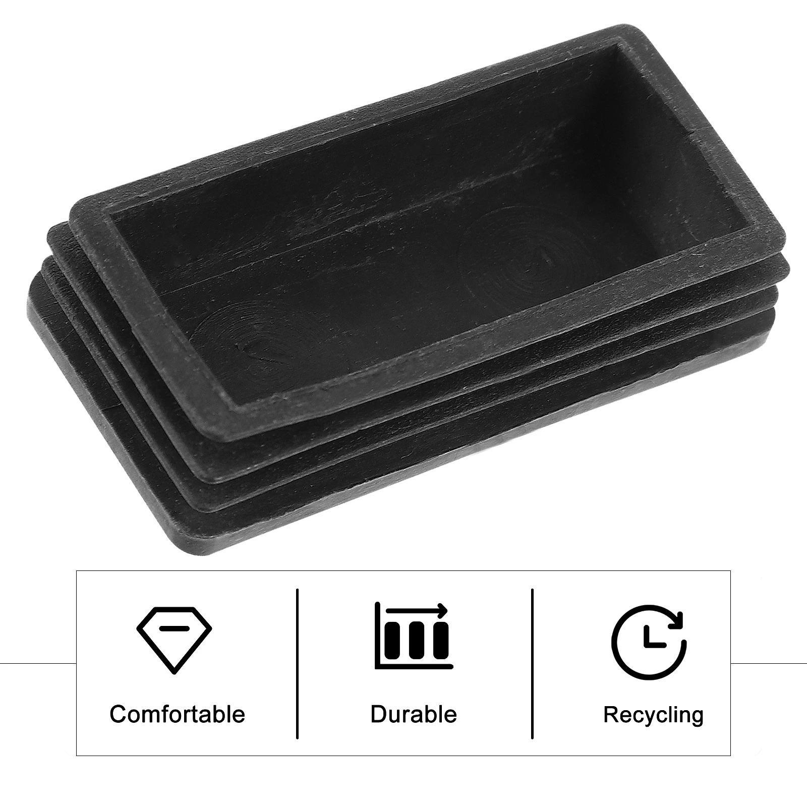 

2Pcs Non-Slip Ladder Foot Pads Durable Rubber Protective Covers Ladder Feet Mats for Stability and Floor Protection