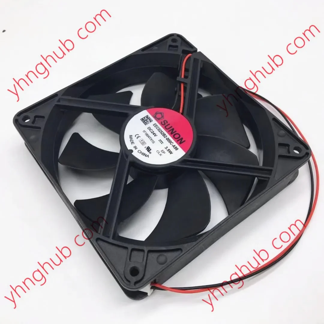 SUNON EEC0252B2-000C-A99 DC 24V 3.5W 120x120x25mm 2-Wire Server Cooling Fan