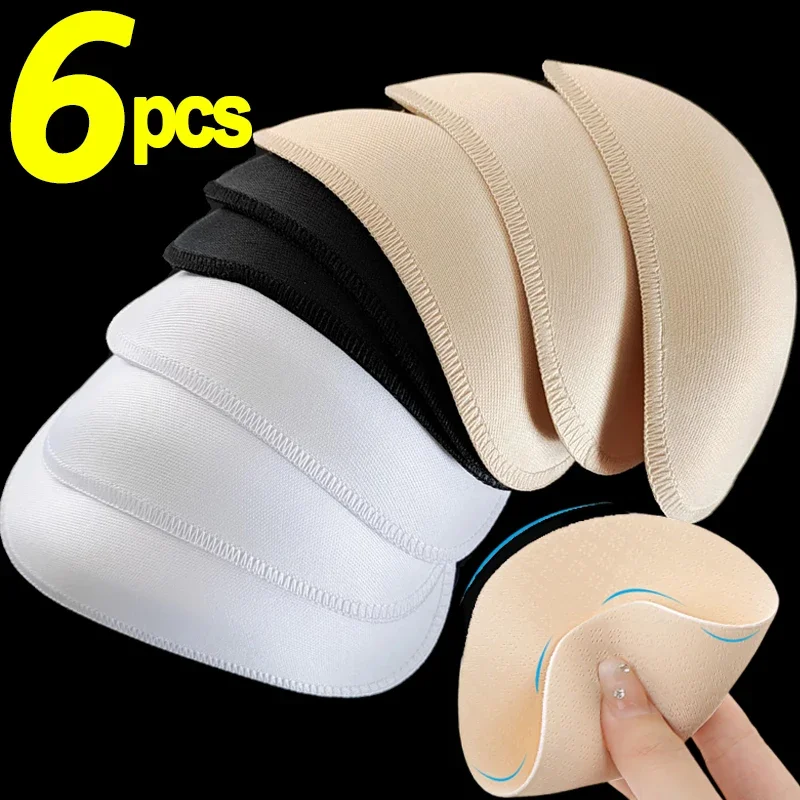 6pcs New Soft Spong Bra Pads Bikini Chest Cup Push Up Insert Foam Pads for Women Swimsuit Padding Removeable Enhancer Bra Pads