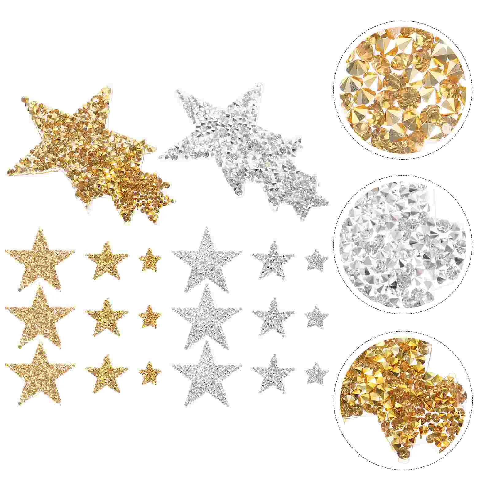 

Costume Decor [patches for Clothing Five-pointed Star Sticker Glitter Decorate Dress