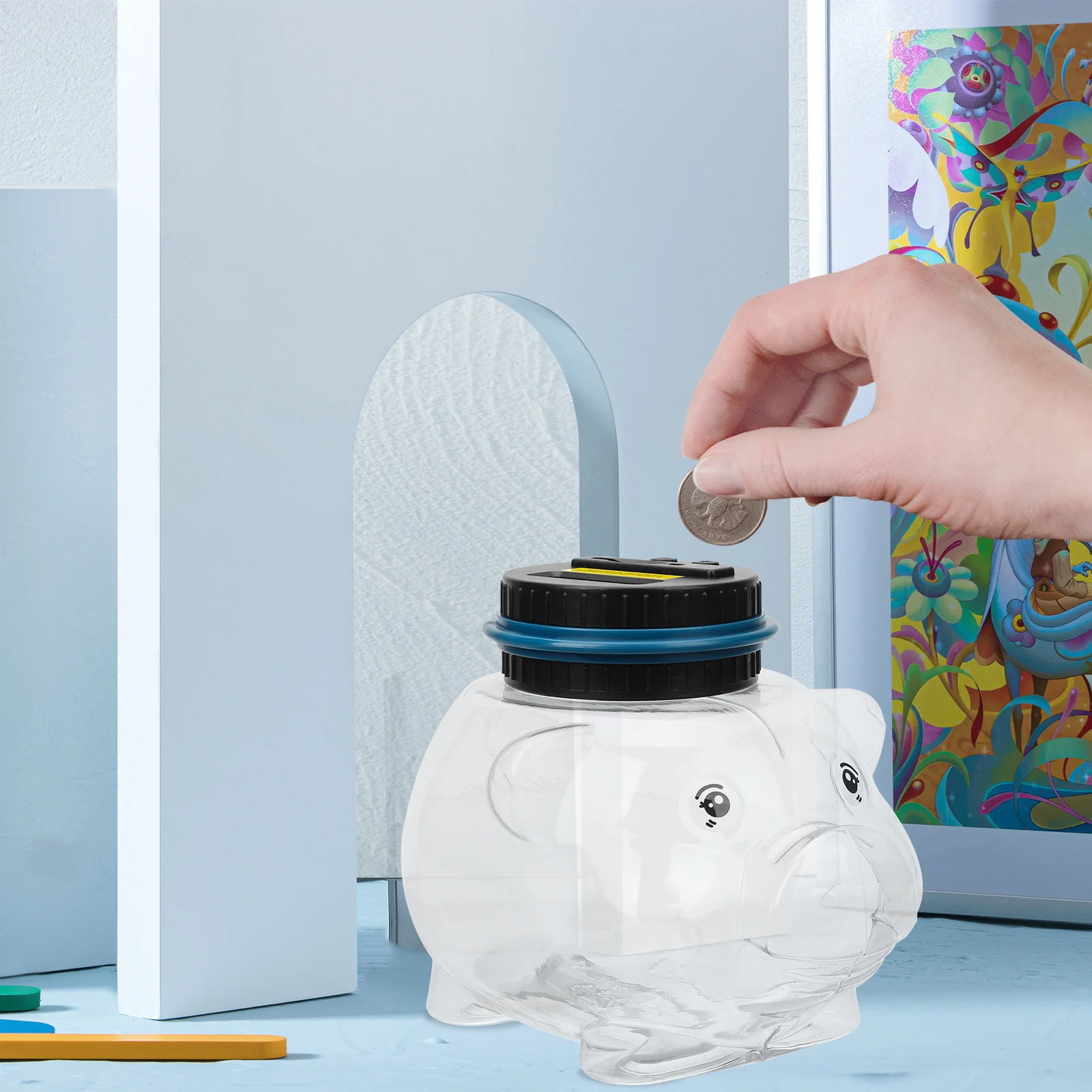 وعاء توفير رقمي، حاوية عملات شفافة، هدية عيد ميلاد للأطفال، وعاء نقود إبداعي مع شاشة LCD