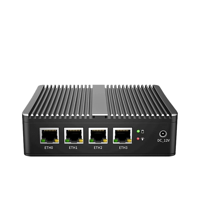 Fanless Mini PC Intel Celeron ESXI AES-NI J4125 Quad Core 4xIntel i226 2.5G LAN Soft Router HDMI VGA pfSense Firewall Appliance