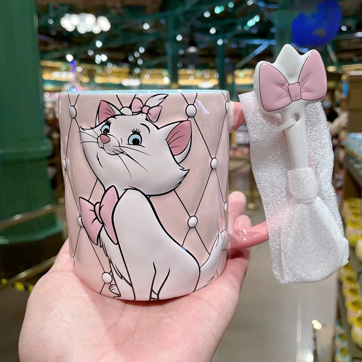 Shanghai Disneyland  Disney cartoon Mary Cat  Mug Minnie Mouse Ceramic Cup   Drinking Cup