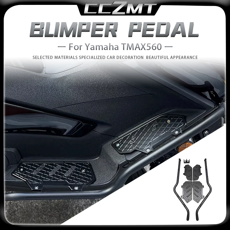 

For YAMAHA TMAX560 tmax 560 TECH MAX 2022-2025 Motorcycle pedal Crash bar frame protector foot pedal Motorcycle Accessories
