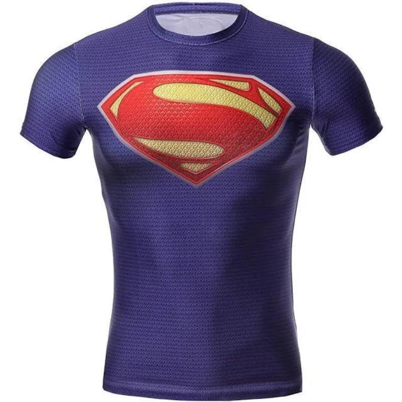 

Спортивные футболки с короткими рукавами, быстросохнущие футболки с 3D-принтом, принт с персонажами из "Вселенной Marvel", спортивные дышащие футболки с короткими рукавами