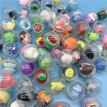 10 sztuk 32mm małe zwierzątko dla dzieci, śmieszne zwierzątko, mieszane, niespodzianka, kapsułka, jajko, zabawki do gry w piłkę, prezent dla automat sprzedający