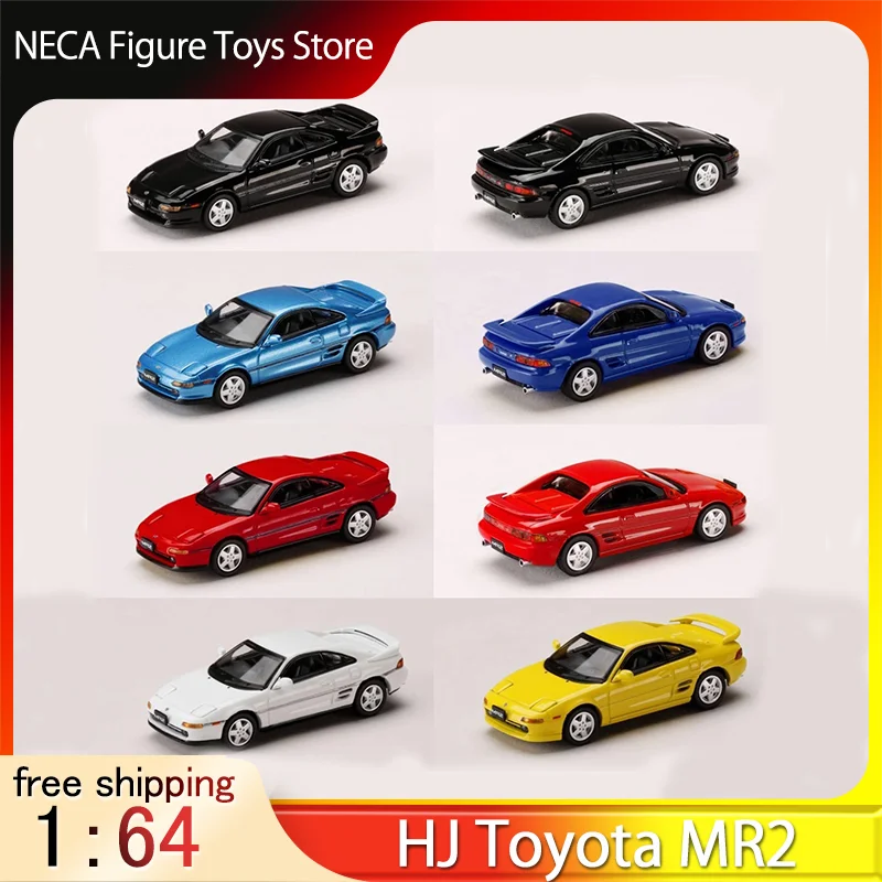 هواية اليابان 1:64 مقياس تويوتا MR2 SW20 GT-S JDM سيارة رياضية لعبة مجسمة تحصيل هدية الكريسماس الكلاسيكية اليابانية موالف سيارة