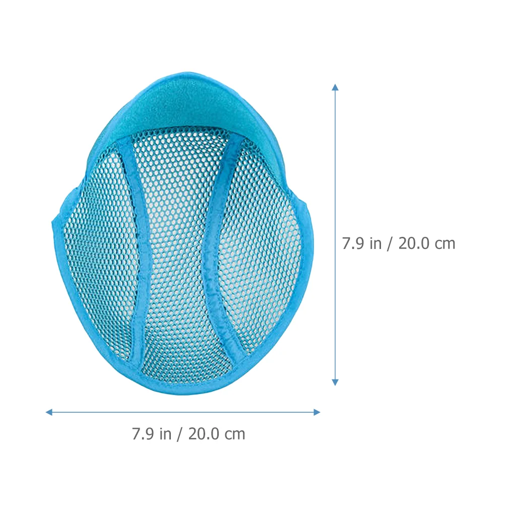 2 pçs bonés forros de forro azul para capacetes capacetes acessórios cabeça guarda sweatband inserção almofada malha ar proteção segurança homem