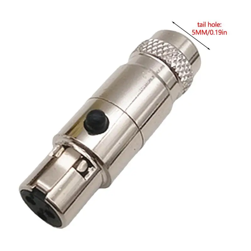 3-pinowe złącze XLR skuteczne pozłacane wtyczki XLR Adapter złącza mikrofon złącze kabla Audio wysokiej wytrzymałości męskie Audio