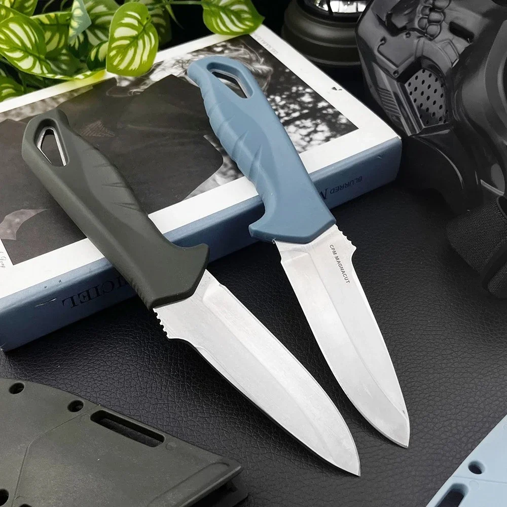 Multiple Colors Outdoor 18040 Fixed Blade Camping EDC Knife Multifunctional Serrated/ Full Blade Wilderness Climbing Hiking Tool