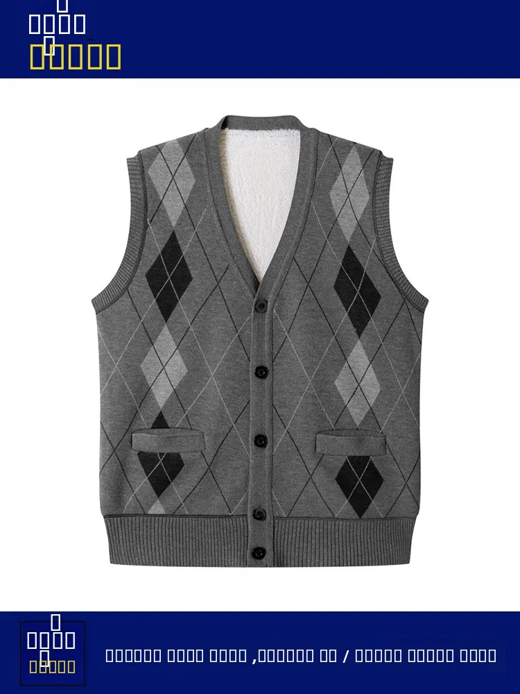 

Мужской утепленный кардиган-жилет без рукавов, приталенный крой, осенне-зимняя новинка, теплая одежда для молодежи и мужчин среднего возраста