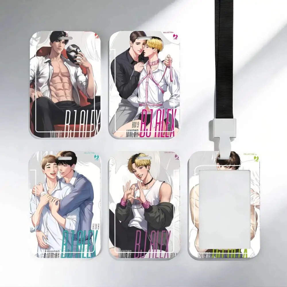 Porta Tarjetas de Identificación Anime BJ Alex 01 con Correa para el Cuello, Colgante, Porta Credenciales, Lanyard, Llavero, Porta Tarjetas de Trabajo