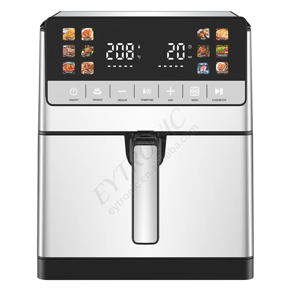 

2026 New Model Multi-functionalOEM 8L 9L Air Fryer Multi-function Double Heating Digital air Fryer Oven Oil Free Smart air Fryer