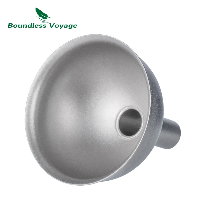 

Boundless Voyage Mini Titanium Funnel Flagon Accessories Multi-use Kitchen Funnel for Transferring Liquid, Fluid, Cooking Oils