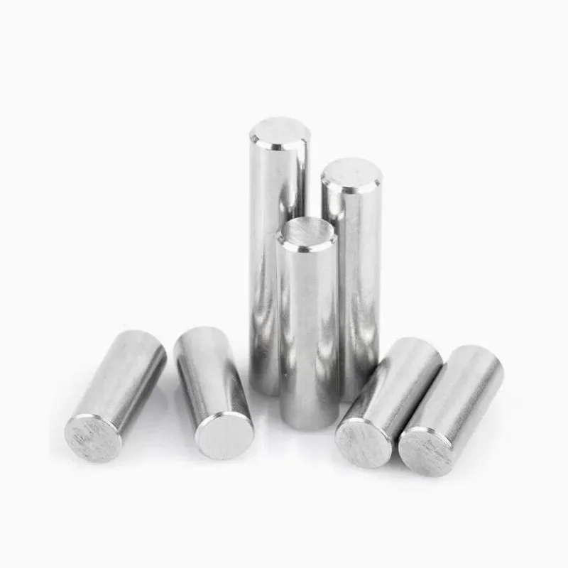 10-400PCS M1.5/2/2.5/3/4/5/6/8/10/12 GB119 304 Stainless Steel Solid Rod Bearing Parallel Cylindrical Positioning Roll Dowel Pin