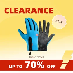 Clearance_Touchscreen Fleece Warm Gloves Outdoor Cycling Driving Waterproof Cold Gloves Windproof Non Slip Womens Men Winter Ski