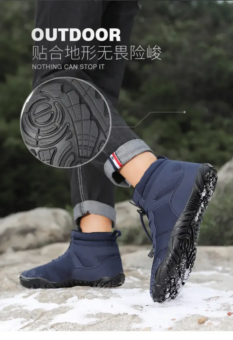 2025 새로운 야외 면화 커플 하이 탑 스노우 부츠 커플 운동화 남성 운동화 여성