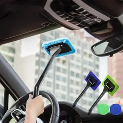 Car Window Cleaner Brush Kit With Long Handle Windshield Cleaning Wash Tool Inside Interior Auto Glass Wiper Car Accessories