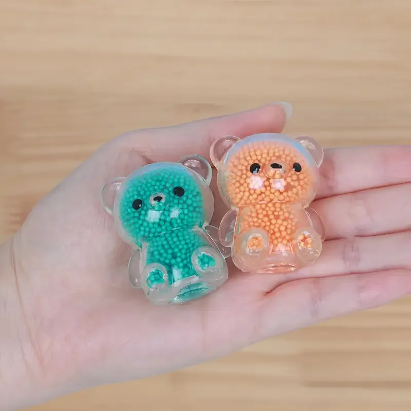 

Мини-мягкие игрушки-медведики для взрослых и детей - красочный пасхальный сенсорный мяч для снятия стресса, пасхальные корзины, подарки для вечеринок