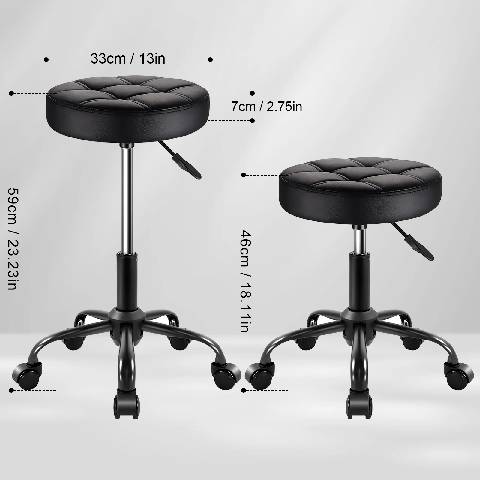 الوشم البراز مع عجلات صالون تجميل الوشم كرسي تصفيف الشعر رفع الحلاق Stylis تدوير الأثاث مسمار بكرة كرسي #4