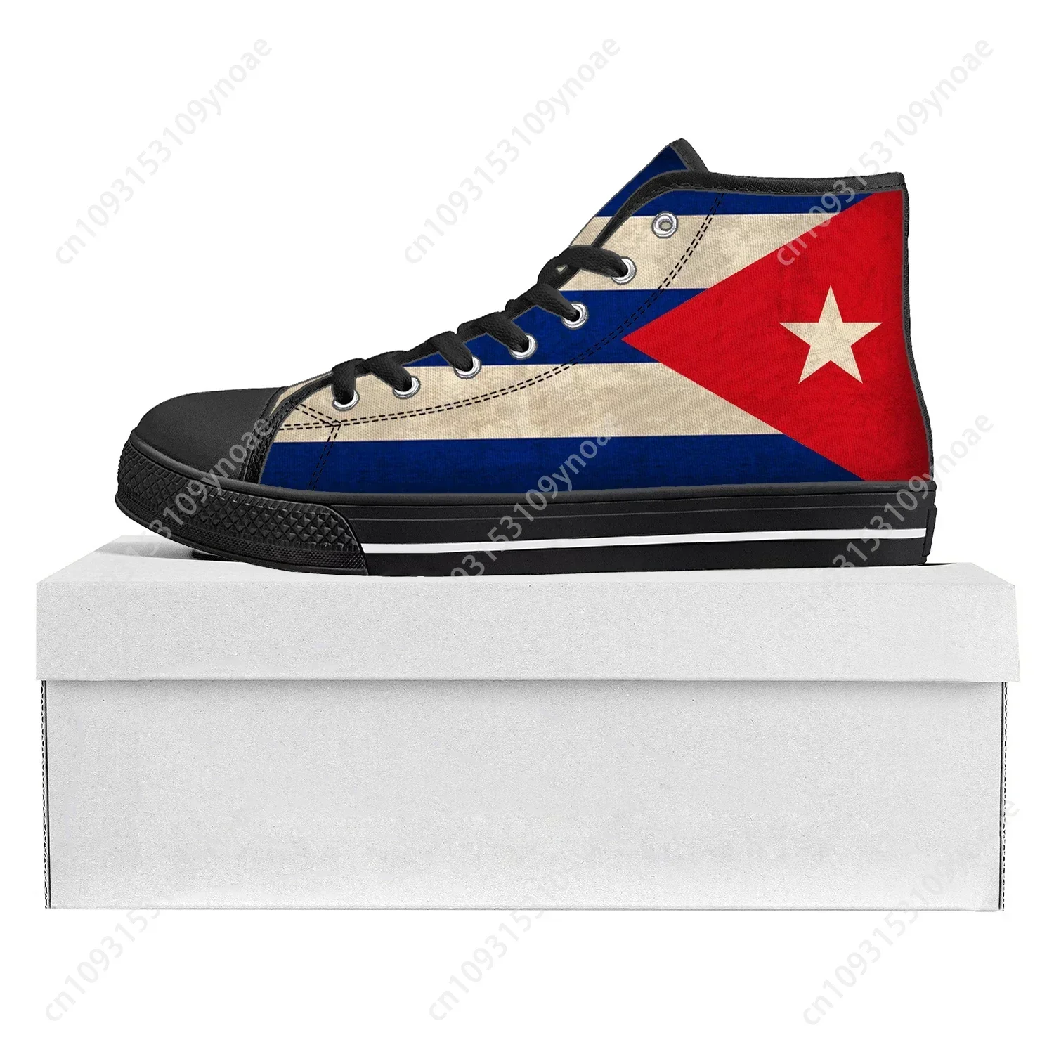 Cuban Flag High Top High Quality Sneakers Mens Womens Teenager Canvas Sneaker Cuba Casual Couple Shoes Custom Shoe