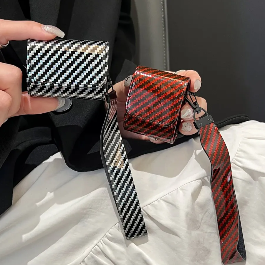 Juste de protection pour écouteurs en fibre de carbone de luxe, étui pour Airpods 4, Airpods 2, Airamen 3, Airpods Pro