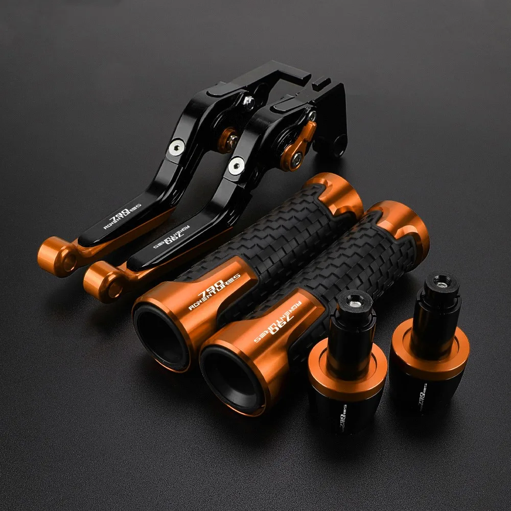 

Motorcycle Accessories Adjustable For 790ADVENTURES 2017 2018 2019 Brake Clutch Lever Handle Bar End Grips Caps 790 ADVENTURES