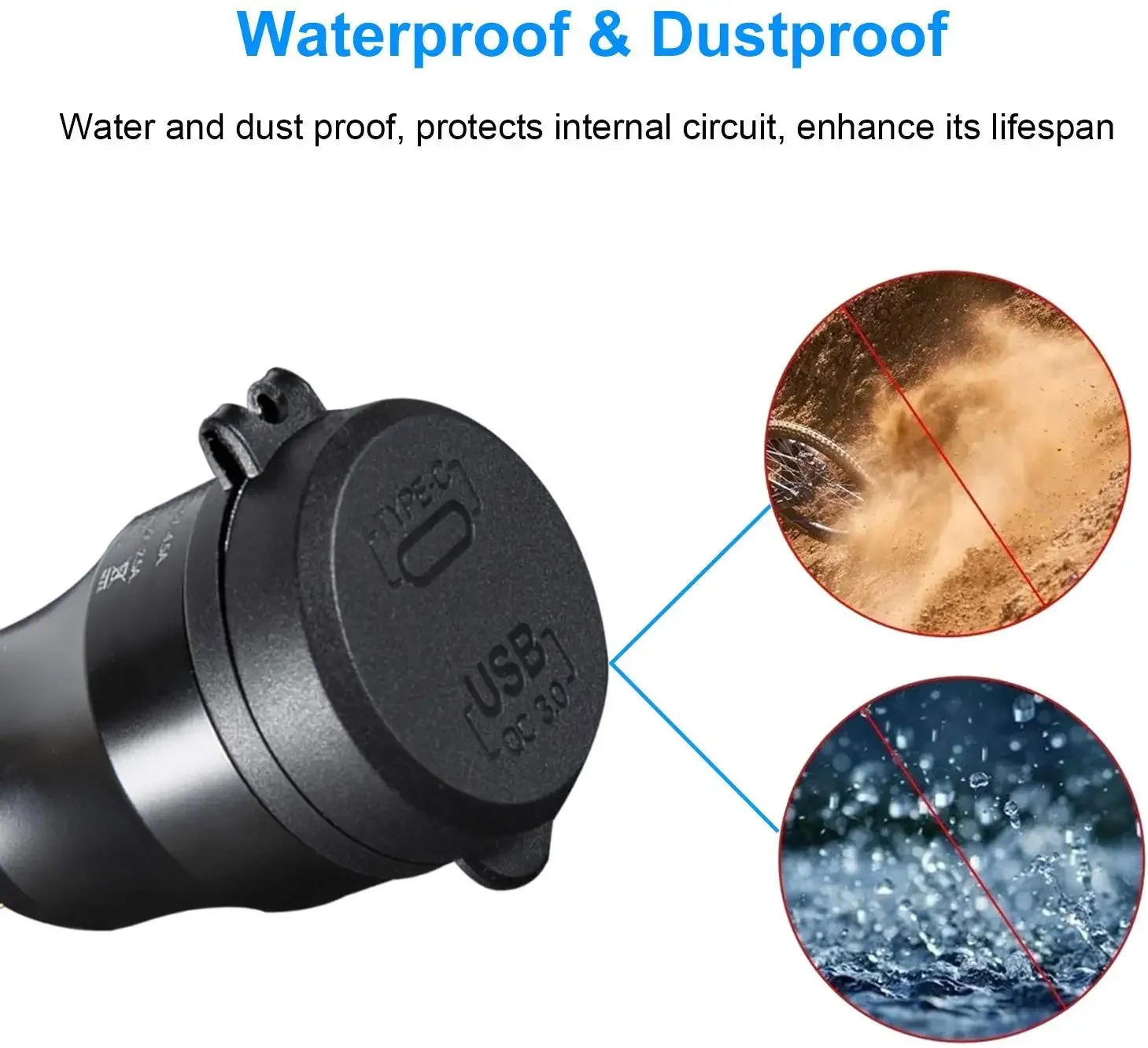 QC3.0 USB Charger Quick Charge Type-C PD Power Plug For BMW F750GS F850GS F800R F800S F900R F900XR G310GS K1100 K1200 RS GT LT