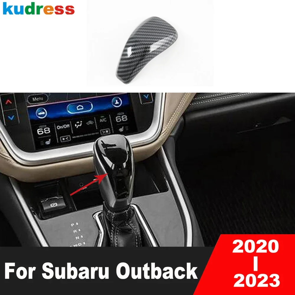 

Автомобильная ручка переключения передач, накладка на голову для Subaru Outback 2020 2021 2022 2023, аксессуары для внутреннего молдинга из углеродного волокна (модель AT)