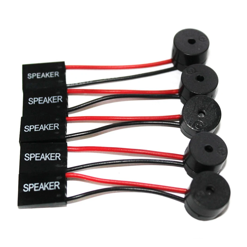 10Pcs Mini Plug Speaker for PC Interanal BIOS Computer Motherboard Speaker Onboard Case Board Beep Alarm Speaker Kit