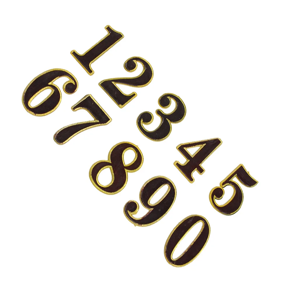 

20pcs 0-9 Acrylic Number Sign Doorplate Figure Modern Room Gate Number For Hotel Bathroom Floor Digits Signboard Plate