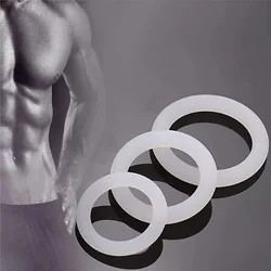 3pcs Male Luminous Penis Rings Smooth Silicone Delay Ejaculation Cock Ring Sexy Erection Ring Adult Product Sex Toys For Men