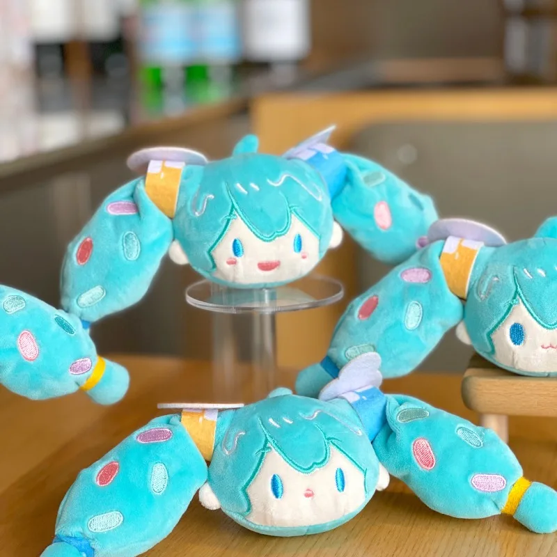 พวงกุญแจตุ๊กตาฮัตสึเนะ มิคุ ขนาด 10 ซม. ตุ๊กตาอนิเมะแบบนุ่ม ของตกแต่ง พวงกุญแจ ของขวัญ