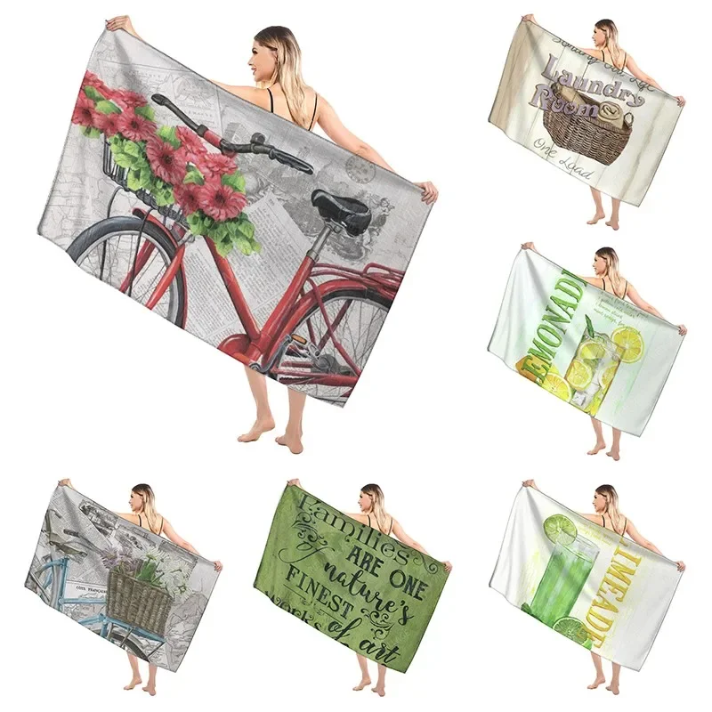 Holiday Christmas Bathroom Adult Soft Bath Towel Sauna Large Beach Towel Modern Fitness Towel Hotel Women's Shower Quick Drying