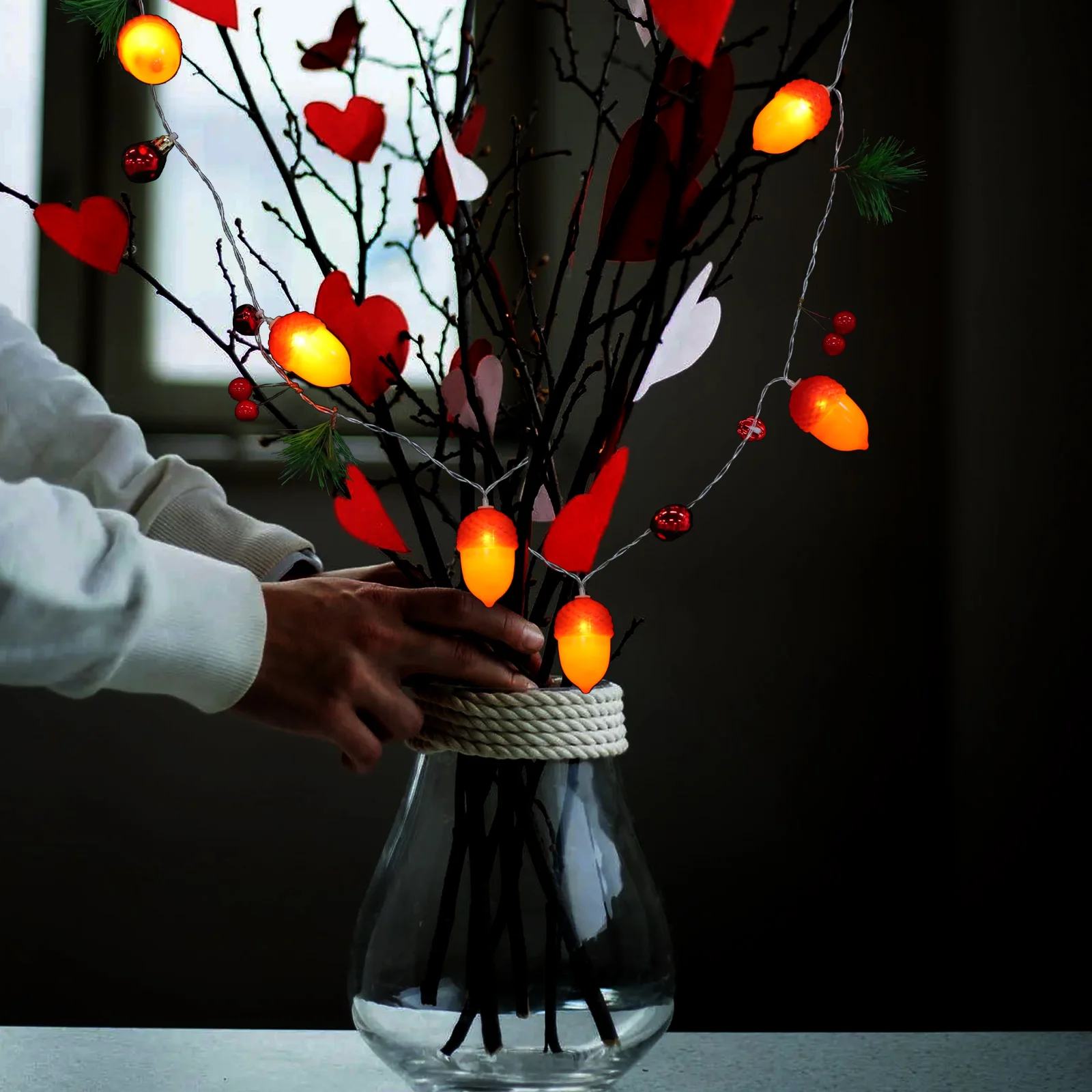 

Christmas Lamp String Powered Hanging Decor for Festive Scenes Garden Lamp String Party Props Xmas Party Decor